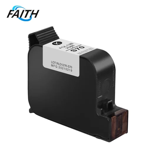 Faith  Cartridge 25.4mm Quick-drying Solvent  72 ML Handheld Online Inkjet impresora Printer Ink Supplies for Packaging Industry