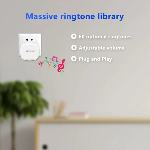 Srihome DH002 4MP Low Comsunption WIFI Doorbell Long Time Standby Visual Video Door Phone Intercom Door Viewer With Indoor Chime - Image 4