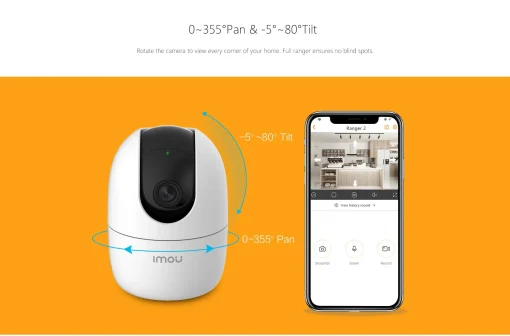 IMOU Ranger 2 1080P IP Camera 360 Camera Human Detection Night Vision Baby Home Security Surveillance Wireless Wifi Camera - Image 4