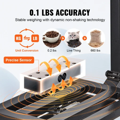 Computing Digital Platform Scale  300kg Load with LB/KG, Tare, Price Calculator, Stainless Steel High-Definition Display - Image 3