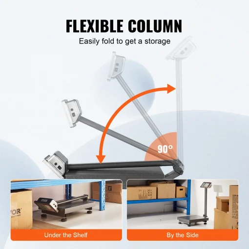 Computing Digital Platform Scale  300kg Load with LB/KG, Tare, Price Calculator, Stainless Steel High-Definition Display - Image 5