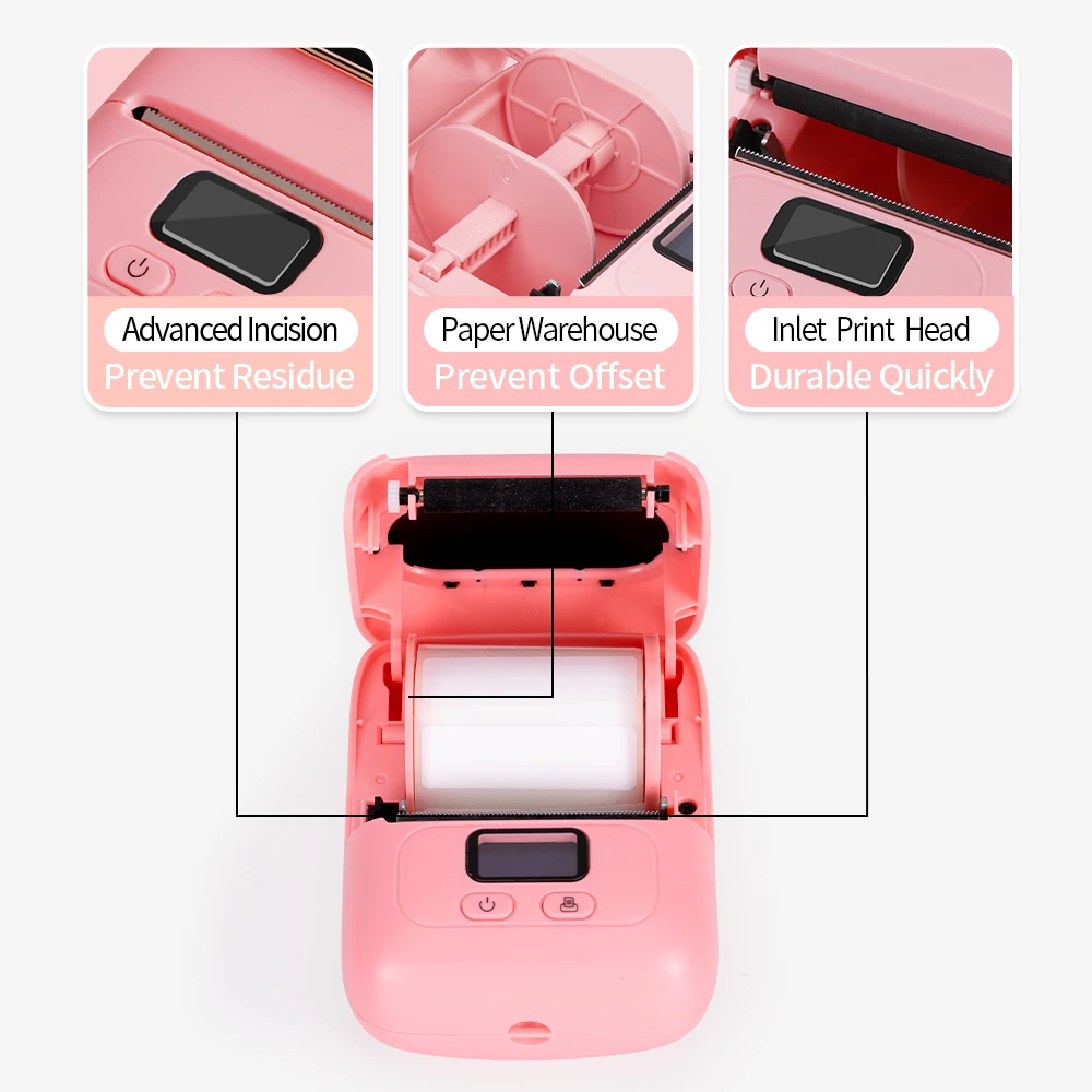 Phomemo M110 Phone Pocket Portable Wireless Mini Hand Sticker Printer Thermal Label Printer Sticker Machine