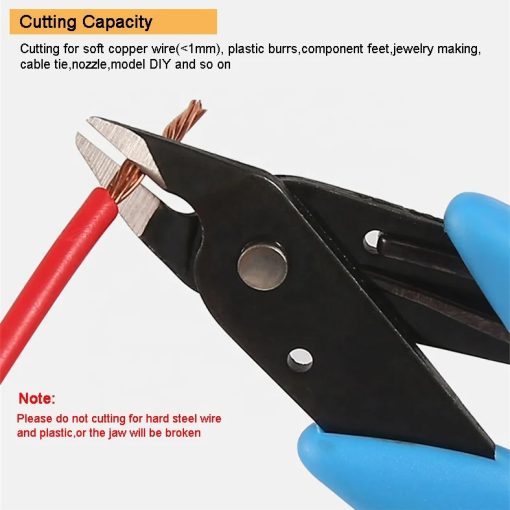 YTH 170II Micro Electric Wire Cutting Pliers Cutter Shears Nippers Diagonal Side Cutting Pliers - Image 5