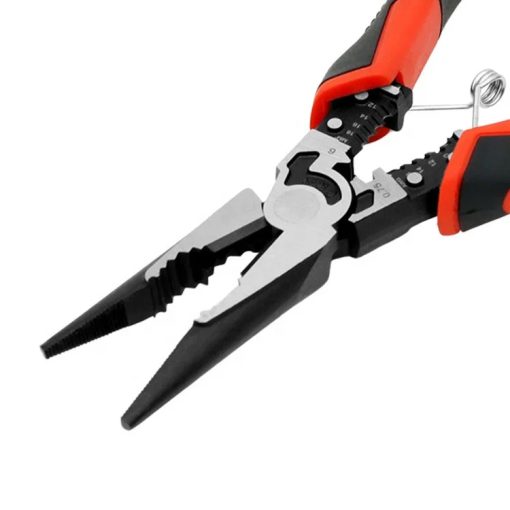 YTH-J332 Chrome Vanadium Steel serrated wire pliers clamping stripping pliers Long Nose Pliers - Image 4