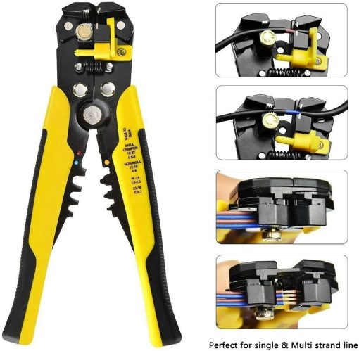 YTH Automatic Wire Stripper 5 In 1 Wire Crimper Wire Cutter - Image 5