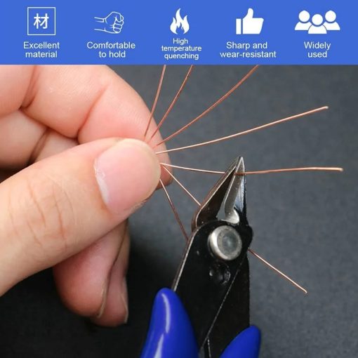 YTH Anti-slip Rubber PLATO 170 Electrical Wire Cutters Cutting Pliers Nipper Mini Diagonal Pliers - Image 5