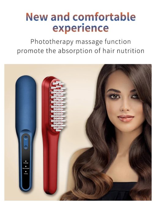 Hair Brush Hair Scalp Massager Brush Vibration Photon Magnetic Hair Comb Anti Hair Loss Head Care Massage Comb Relief Stress - Image 12