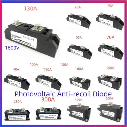 Free shipping MD 55A   Photovoltaic Anti-recoil Diode Solar electric vehicle charging 24V 48V 72V DC - Image 6