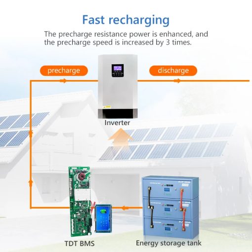 ESS smart bms 15s li-ion 16s 48V 100a 200a energy storage lifepo4 battery bms RS485/CAN/buzzer/LCD/BT - Image 6