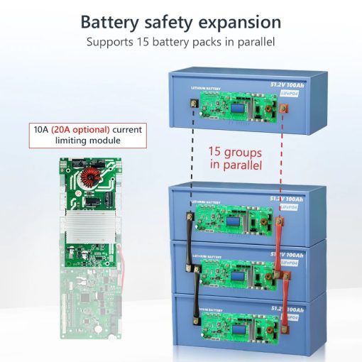 ESS smart bms 15s li-ion 16s 48V 100a 200a energy storage lifepo4 battery bms RS485/CAN/buzzer/LCD/BT - Image 7