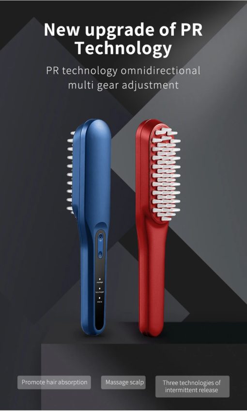 Hair Brush Hair Scalp Massager Brush Vibration Photon Magnetic Hair Comb Anti Hair Loss Head Care Massage Comb Relief Stress - Image 5