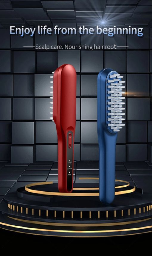 Hair Brush Hair Scalp Massager Brush Vibration Photon Magnetic Hair Comb Anti Hair Loss Head Care Massage Comb Relief Stress